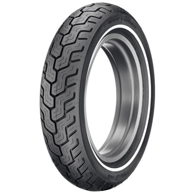 Dunlop Harley-Davidson D402 Back Motorcycle Tire MT90B-16 (74H) Slim White Wall for Harley-Davidson Road King FLHR/I 1999-2003