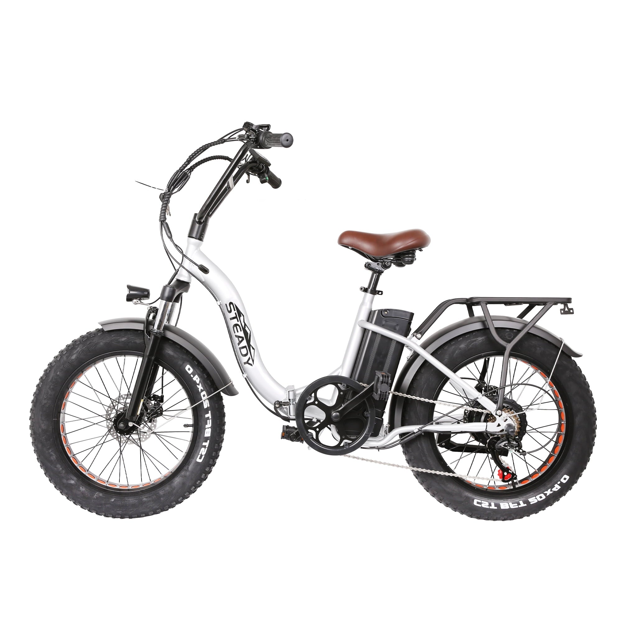 KTOEBYCO 500W Electric Folding Bike for Adults,20Tire,48V 10Ah Lithium Battery,6 Speed up Screen 30mph