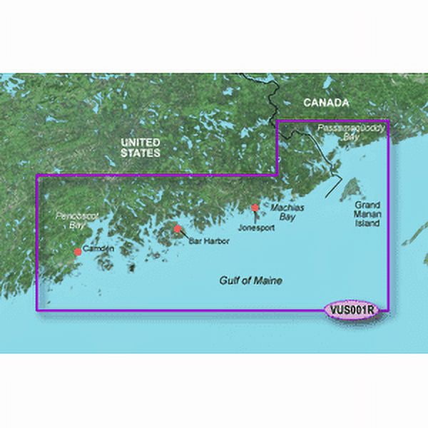Garmin BlueChart g3 Vision HD - VUS001R - North Maine - microSD/SD