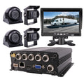 JOINLGO 4 Channel 1080P GPS Track Truck Camcorder System Loop Record Video Recorder Motion Detection/Delay Power Off/Playback for Truck Bus RV