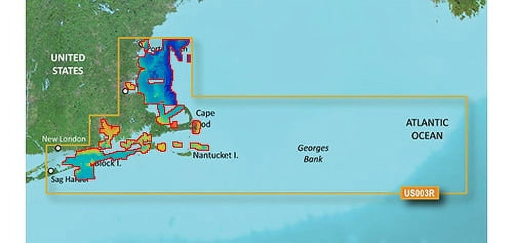 Garmin Bluechart g2 Vision VUS003R Cape Cod Digital Map w/ Guidance Technology