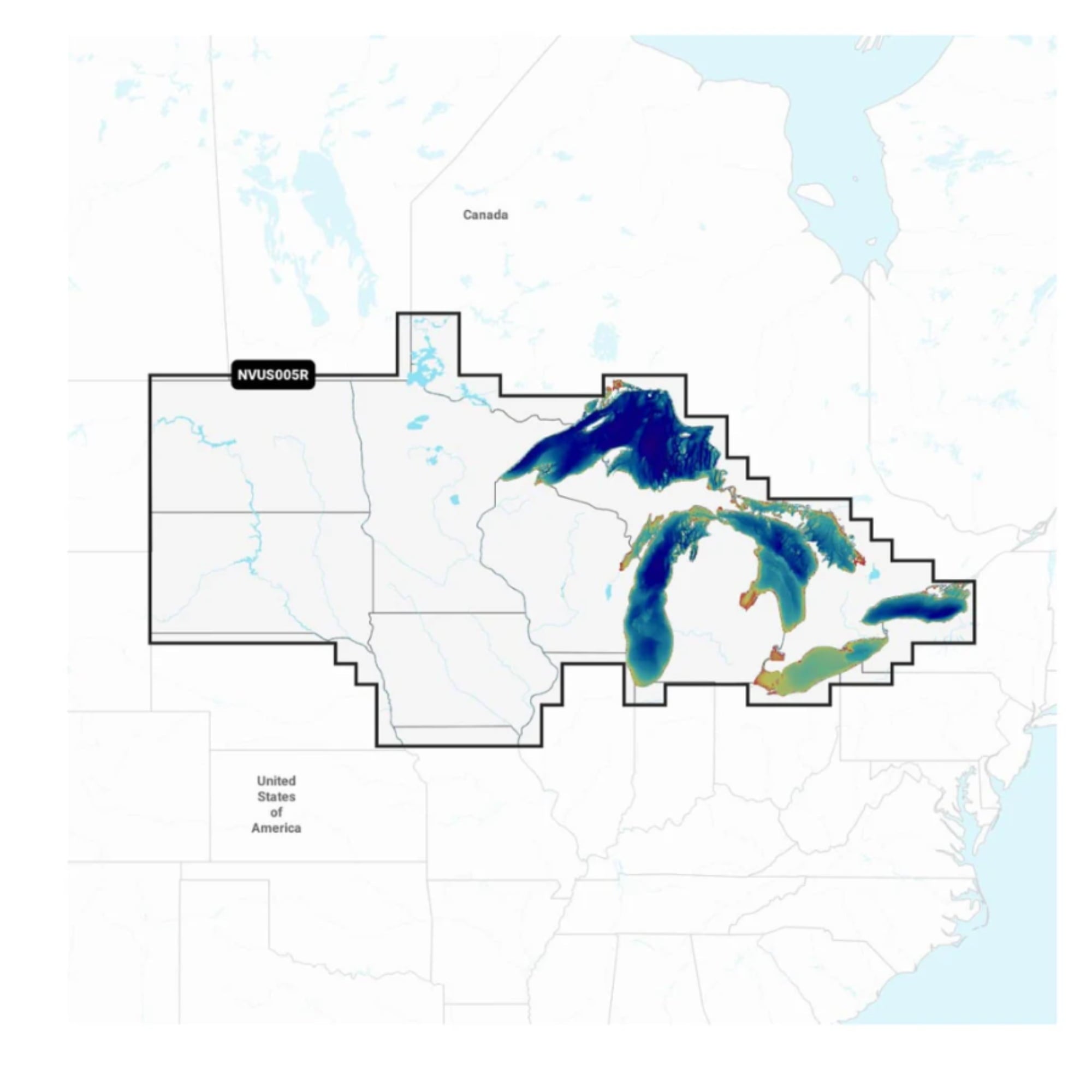 Garmin New OEM U.S. North & Great Lakes - Lakes, Rivers and Coastal Marine Charts, 010-C1289-00