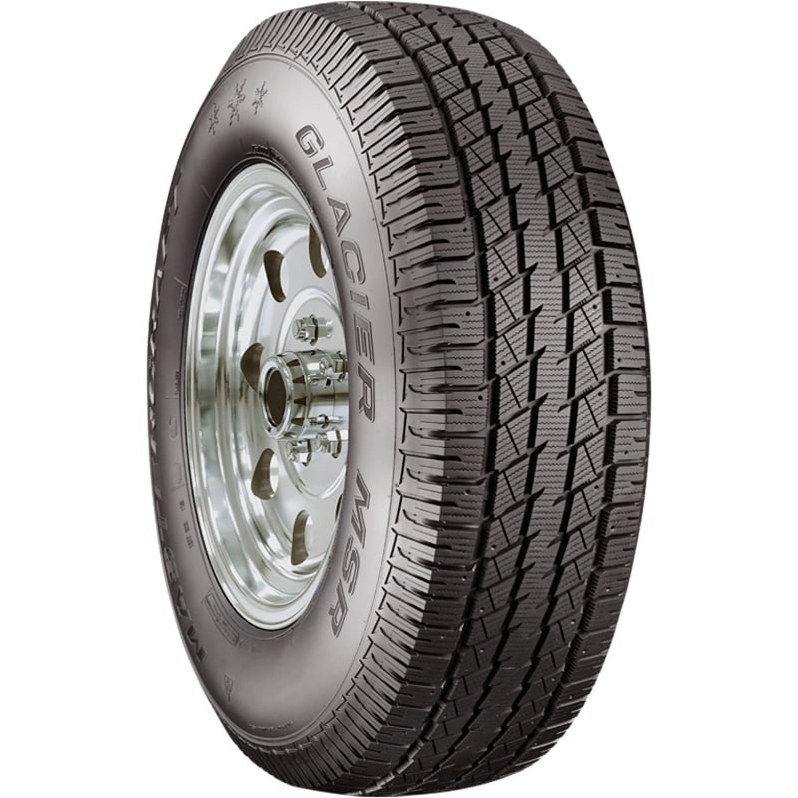Tire Mastercraft Glacier MSR LT 225/75R16 Load Pre-owned 10 Ply (DC) Snow Winter