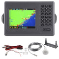 Trosgynnu 5.6in GPS Navigator Color LCD Display Chart Plotter Navigation Supplies for Marine Boat DC 11?35V
