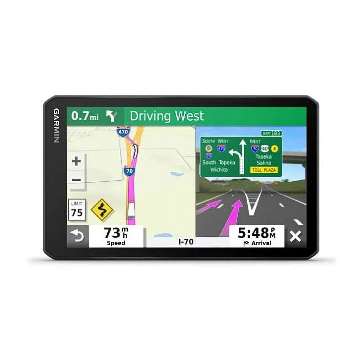 Garmin 010-02313-00 dezl OTR700 7-in Display GPS Truck Navigator with Voice Assistant - Black