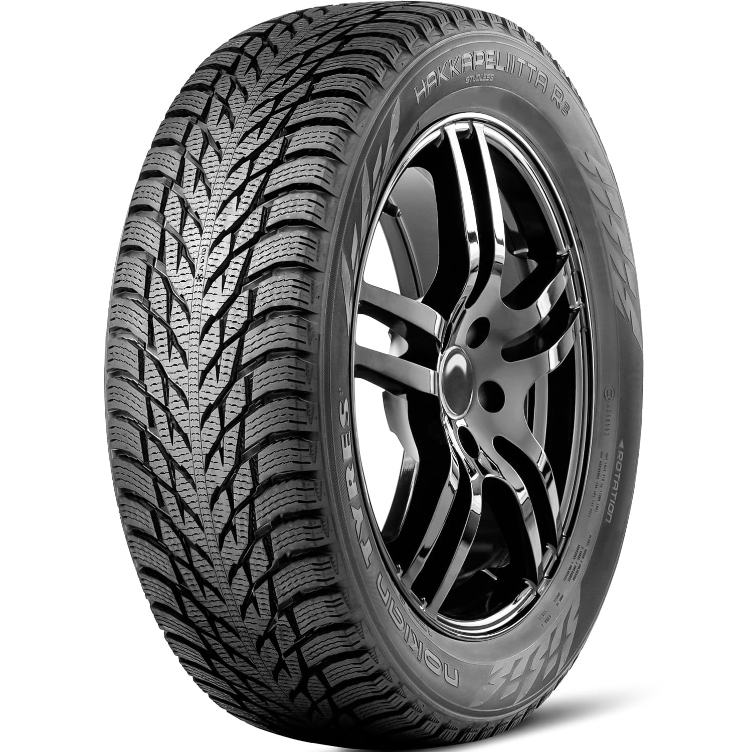 Nokian Hakkapeliitta R3 235/55R17 103R XL (Studless) Snow Winter Tire Fits: 2014-17 Ford Escape SE, 2018-19 Ford Escape SEL