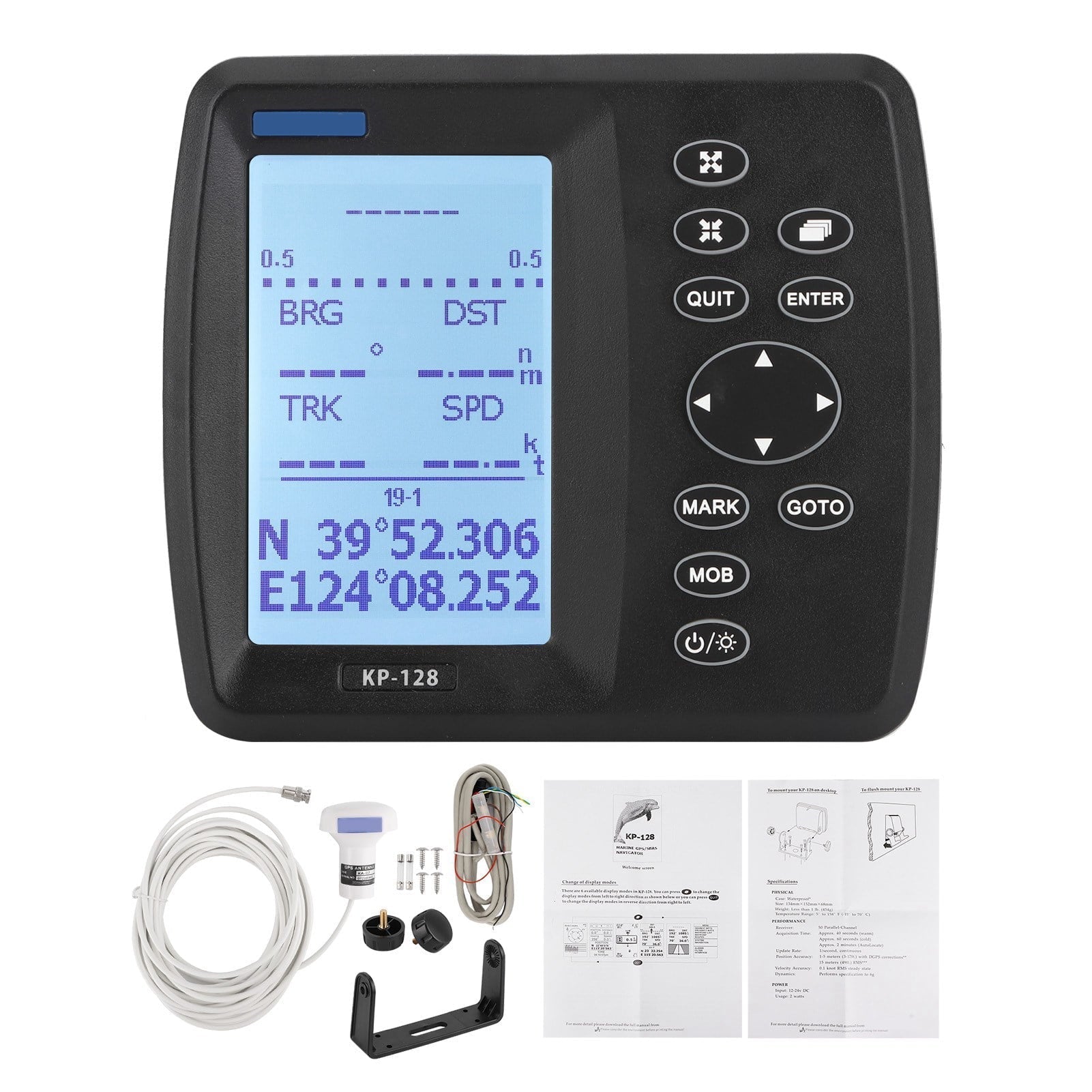 4.3in LCD Marine Satellite Navigator GPS/SBAS Navigation Systerm DC12V?24V ONWA KP?128