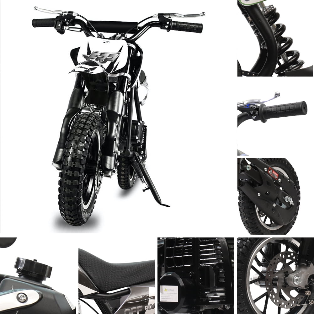 FRP DB001 Kids Dirt Off-Road Mini Dirt Bike, Kids Powered Dirt Bike Off-Road Motorcycle, Kids Mini Bike, Black