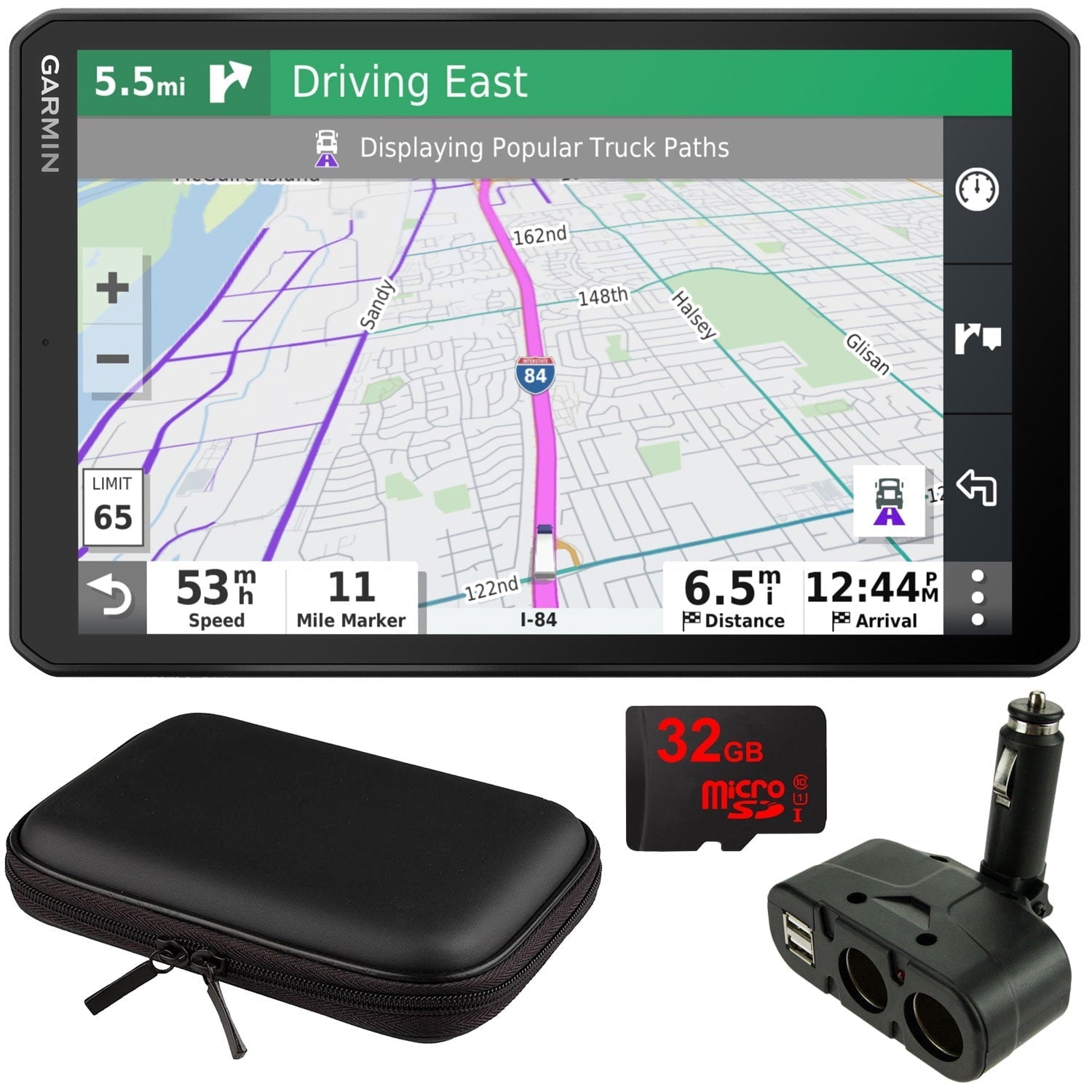 Garmin Dezl OTR800 8 GPS Truck Navigator (010-02314-00) with Accessory Bundle