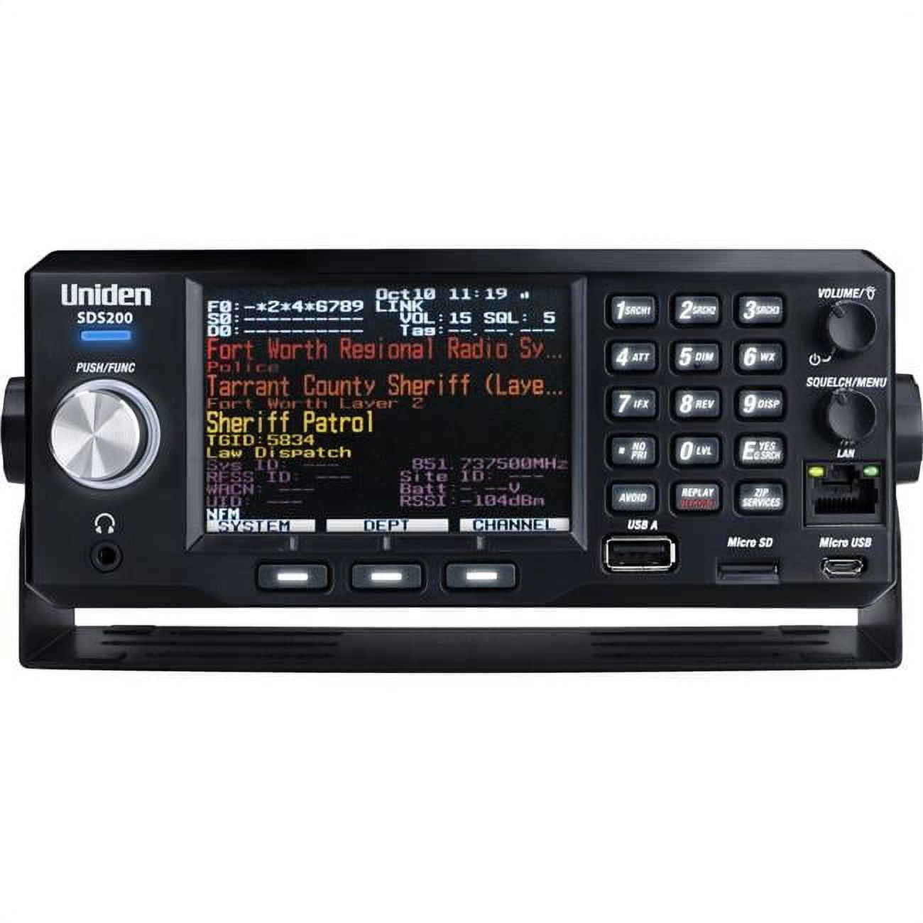 UNIDEN - SDS200 TRUE I/Q BASE Display MOBILE SCANNER FOR IMPROVED DIGITAL PERFORMANCE IN SIMULCAST AREAS & WEAK SIGNAL ENVIRONMENTS