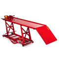 Titan Attachments Hydraulic Motorcycle Lift, 1000 LB Capacity Lift Hoist Jack Stand, For Mechanics, Workshops, and Homes