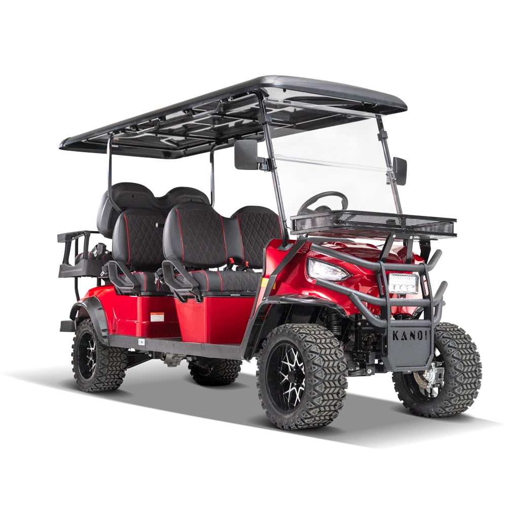 Kandi Electric Golf Cart Kruiser 6P AGM (Red)