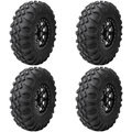 (4 Pack) Tusk Megabite Radial Tire 26x9-14 For HONDA Rancher 420 4x4 Clarity 2007-2024