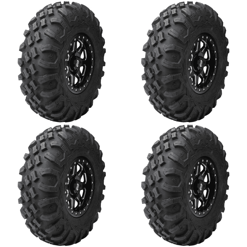 (4 Pack) Tusk Megabite Radial Tire 26x9-14 For HONDA Rancher 420 4x4 Clarity 2007-2024