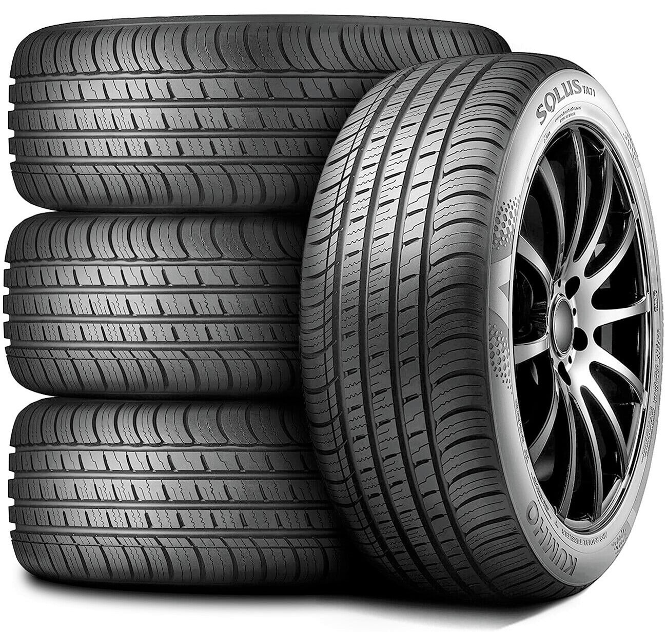 Set of 4 (FOUR) Kumho Solus TA71 225/45R18 95W XL Superior Performance Tires Fits: 2011-15 Chevrolet Cruze LTZ, 2012 Toyota Camry XLE