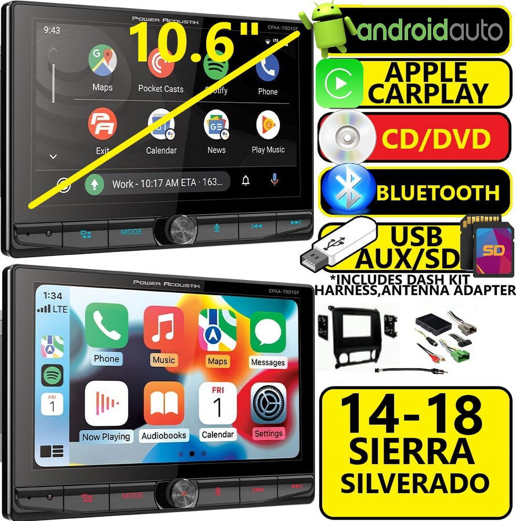 2014-2017 SILVERADO / SIERRA GPS NAVIGATION SYSTEM BLUETOOTH STEREO RADIO